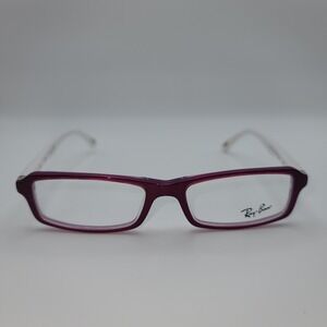 Ray-Ban RB 5211 5005 Eyeglasses Purple White Full Rim‎ Rectangular Frames Only
